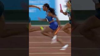Best ever relay exchange #track #athletics #Olympics #Paris2024