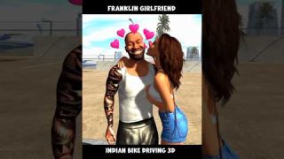 Franklin Girlfriend 🥰 Indian Bike Driving 3d 🤯 | #ibd3d #gaming #shorts #gta5