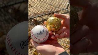 Hitting a $335,000 Gold Baseball